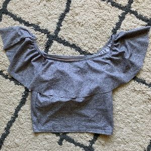 Kortni Jeane XS ruffle around new heather gray